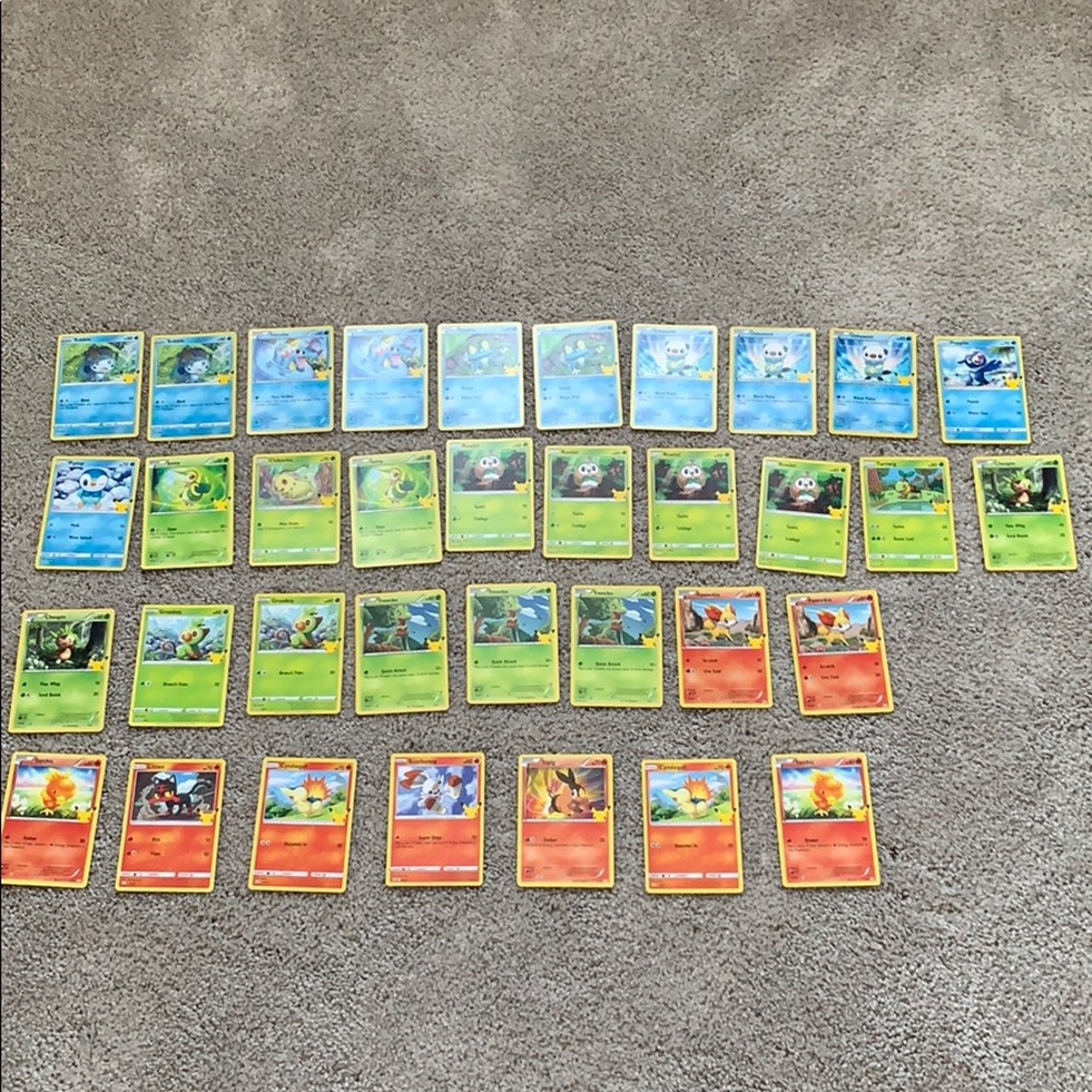 Pokémon McDonald’s non holo cards 25 anniversary